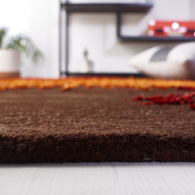 Amier Soho Hand Tufted Wool And Viscose Rug, Rectangle 6' x 9'