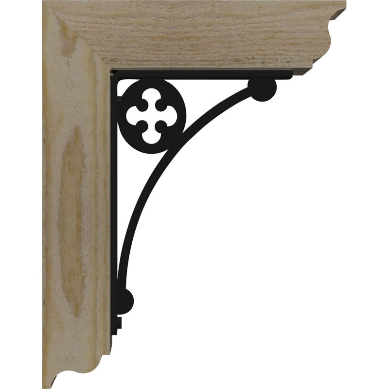 Crochet de fer traditionnel 4 po Crawley, H 12 po x P 9 1/2 po, Sapin Douglas de l 4 po x T 2 po (sciage brut)