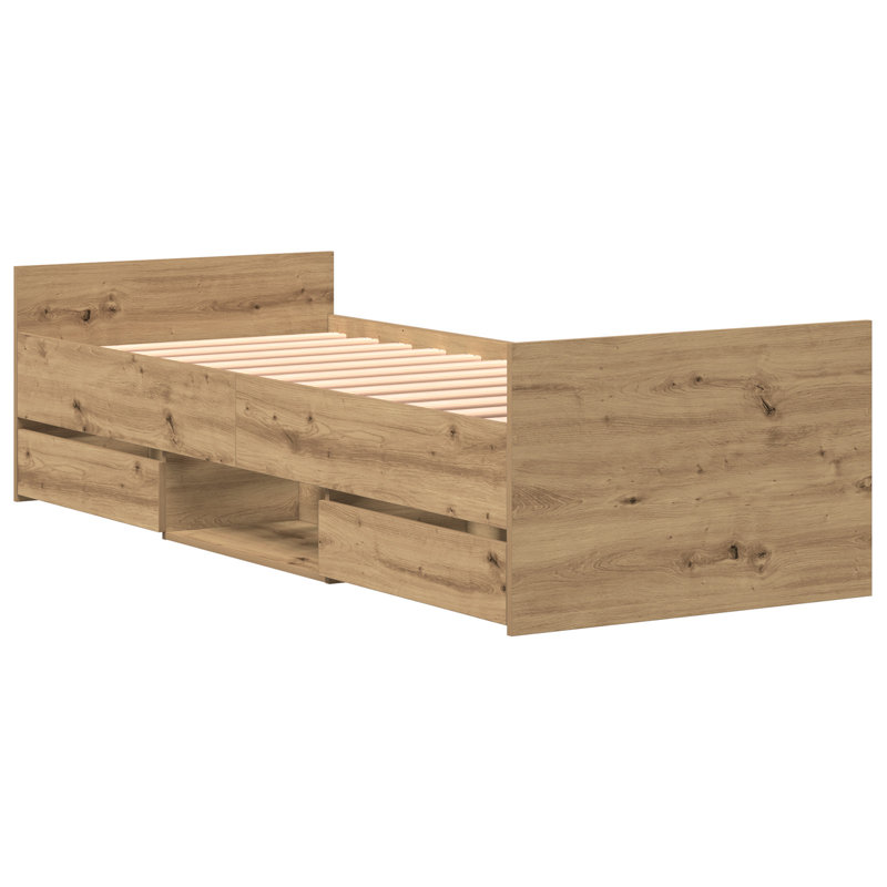 Bed, Artisan Oak, 78 x 193 cm