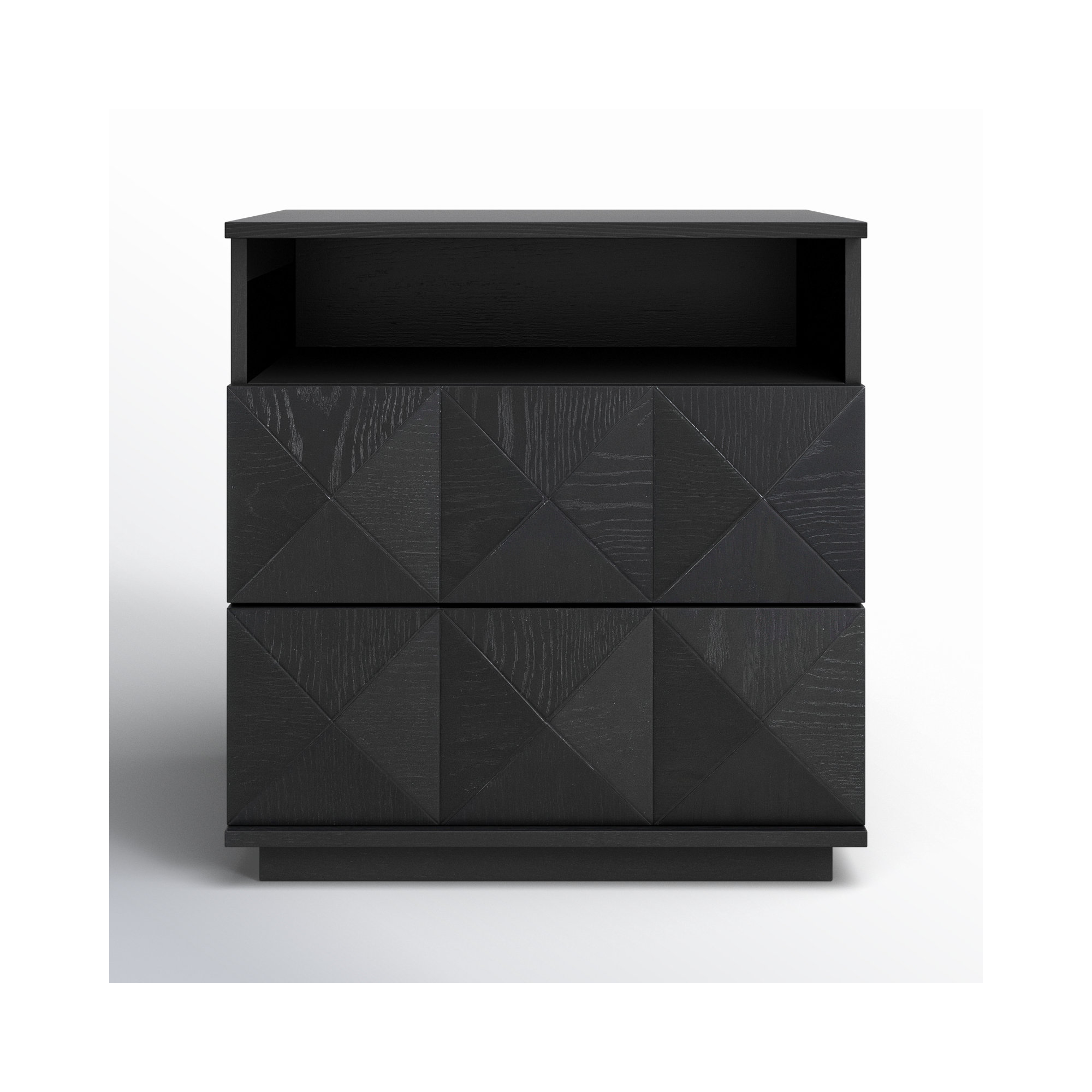 Iriye 2 - Drawer 23.6" Nightstand, Black