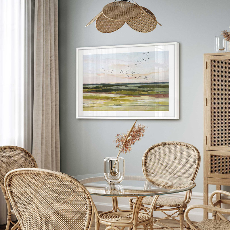 « Skyscape Serenade » : estampe sur papier encadrée de Rebecca Fox, Blanc opaque, H 9 po x l 11 po x P 1,25 po