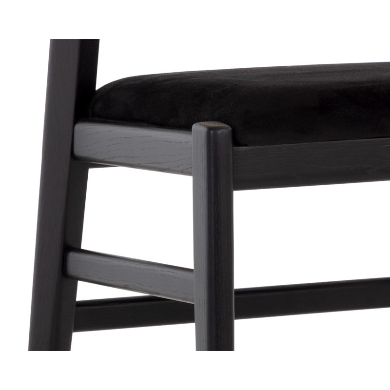 Creach Upholstered Stool with Solid Wood Frame