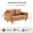 Bobur Faux Leather Living Room Loveseat Sofa-87210653