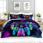 Ensemble d'édredon Dream Catcher Galaxy, ensemble de literie bohème avec 2 taies d'oreiller, literie douce et lavable à la machine, édredon toutes saisons pour le décor-123021221