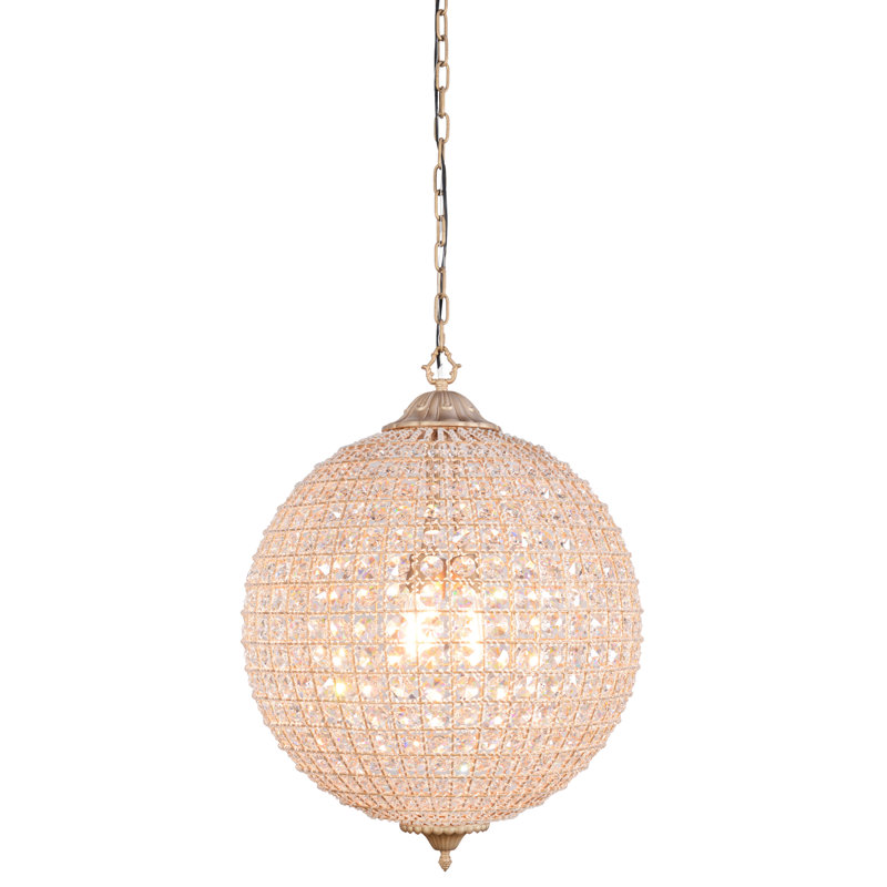Allesandria 3-Light Crystal Pendant, 32" H x 24" W x 24" D