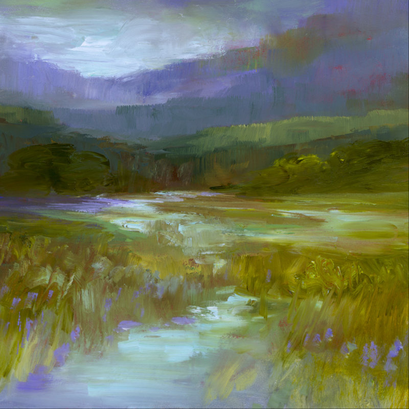 California by Sheila Finch - Wrapped Canvas Painting, 30cm H x 30cm W