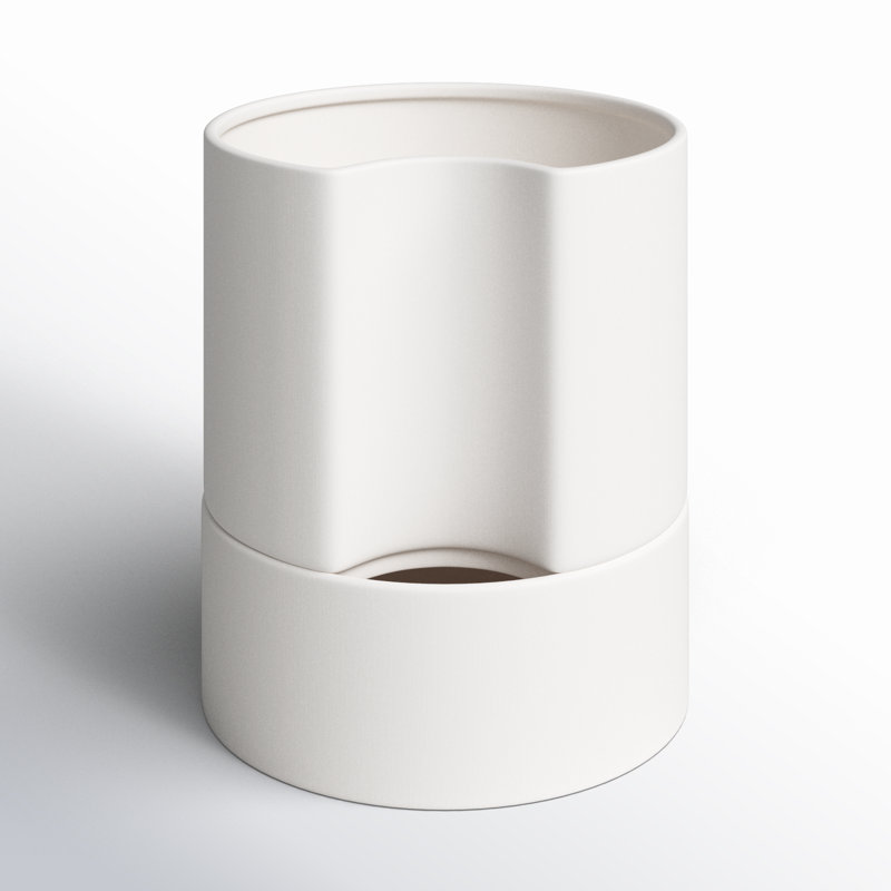 Pot de fleurs en céramique Patti, H 9 po x l 8 po x P 8 po, Terre cuite