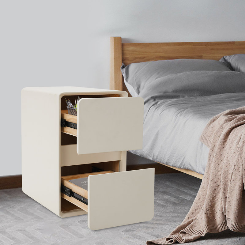 Side Table With 2-Drawers Storage Cabinet 15.75In(D)*11.81In(W)*18.9In(H)
