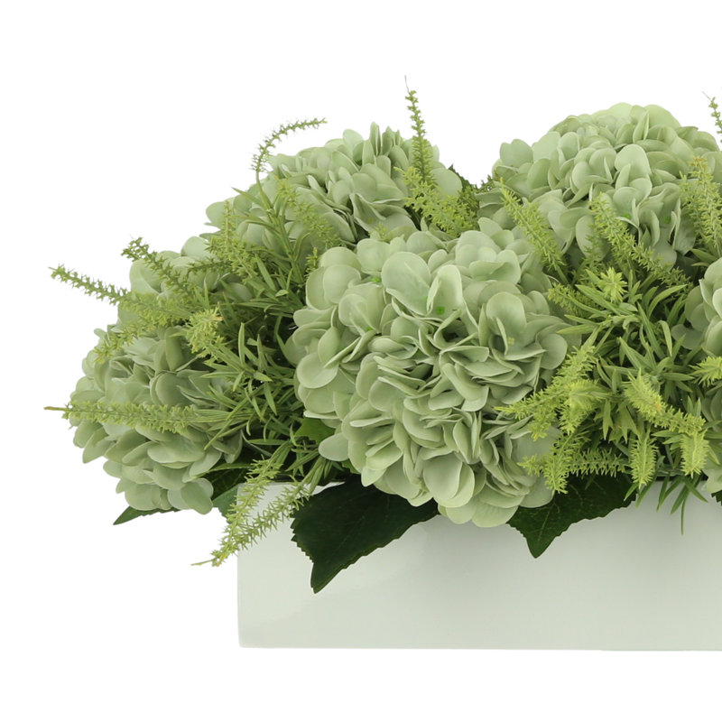 Mixed Hydrangea Bouquet, Seafoam/Green