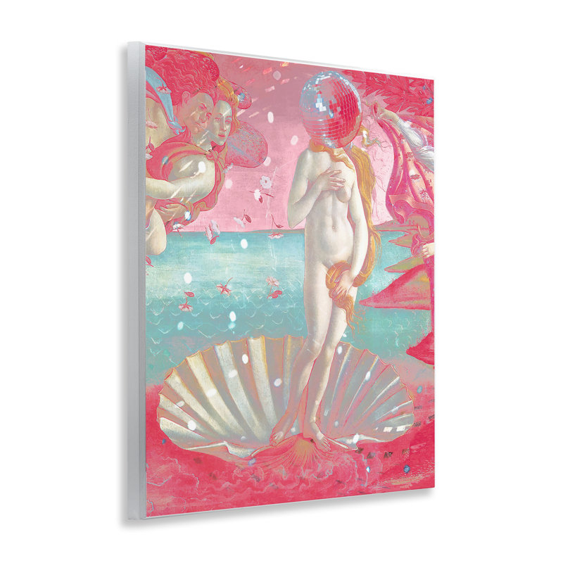 Plaque murale chromatique disco Venus & Clamshell, design par Lil 'Rue