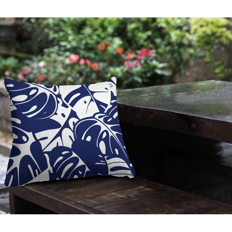 Coussin intérieur / extérieur Acton, Bleu marine, L 19 po x H 19 po