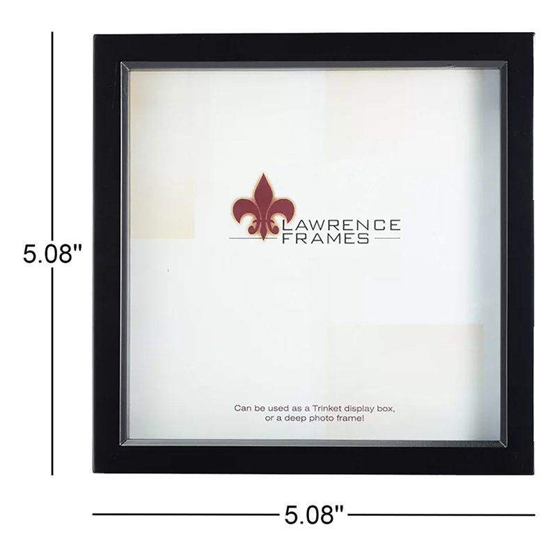 Burbage Matte Shadow Box Picture Frame, Black