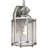 1-Light Outdoor Steel Brushed Nickel Wall Mount Wall Sconce Wall Lantern with Clear Beveled Glass-11800907