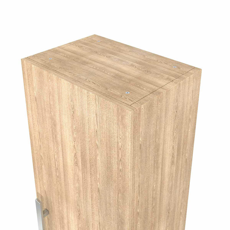 Vallette Wall Mounted Linen Cabinet, Oak