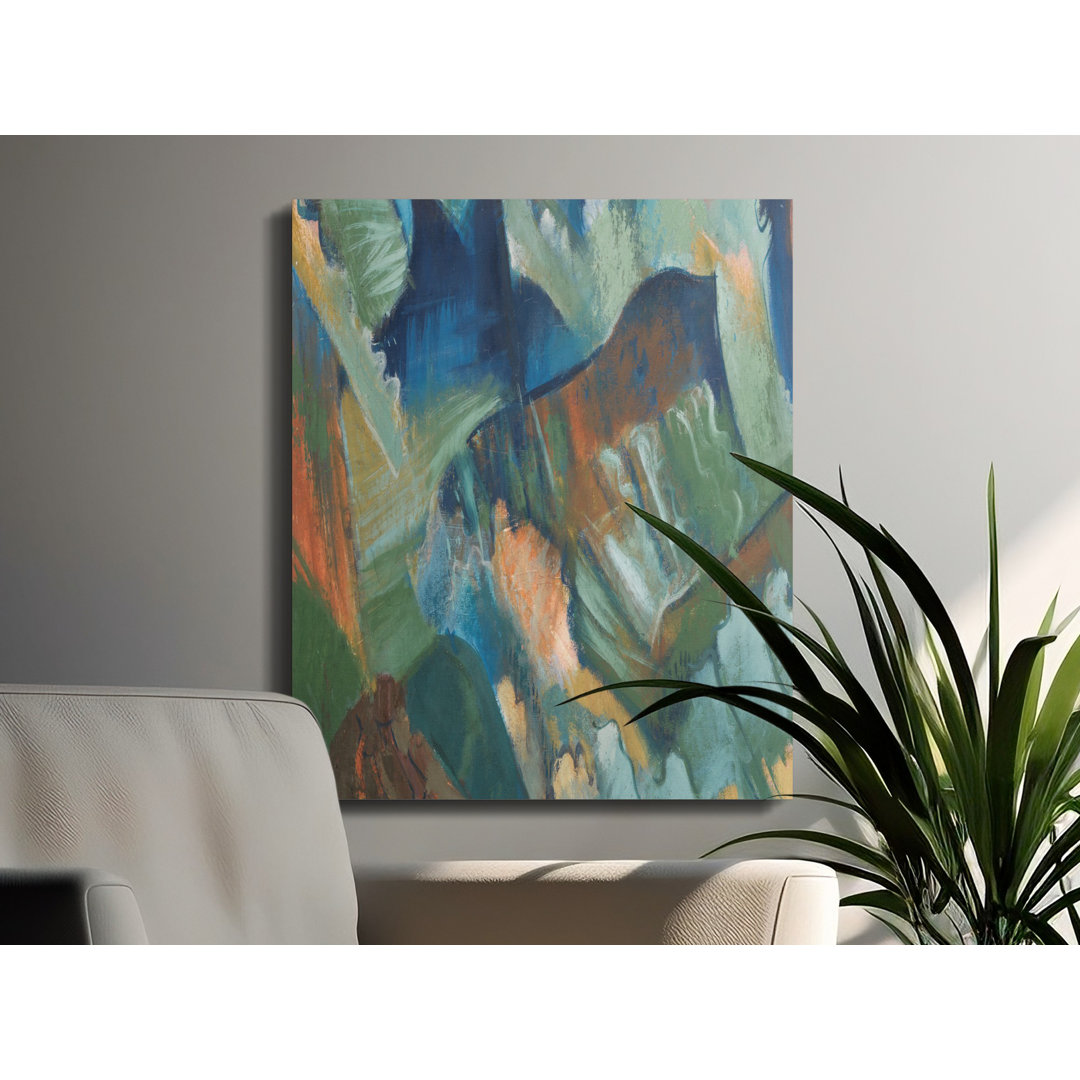 Abstract Expressionist Canvas Wall Art, Modern Gallery Wrapped Print, Ready to Hang Decor, Archival Quality Canvas, Contemporary Art