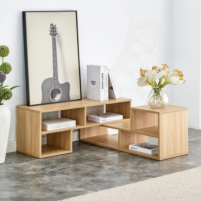 2 Pieces Cube TV Stand For Free Combination, Ideal As Gaming Entertainment Centre And Open Storage Bookcase Shelf In Living Room