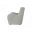 Chaise d'appoint pivotante en tissu de couleur zinc