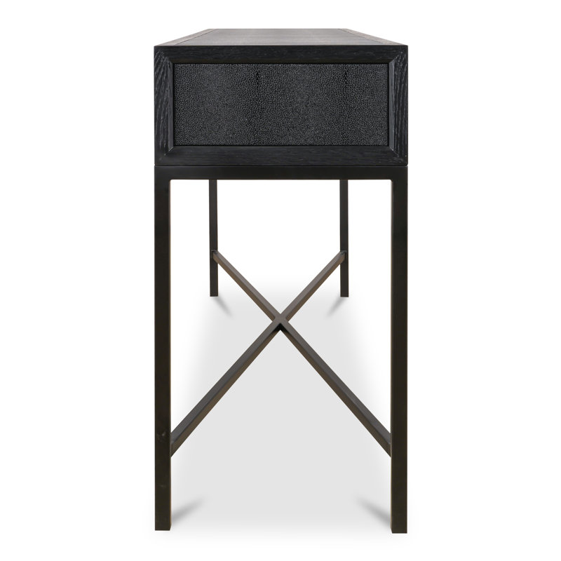 Meera 59" Console Table, Black, Black