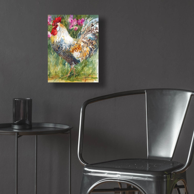«Struttin His Stuff» par Annelein Beukenkamp, art mural en verre acrylique, H 16 po x l 12 po x P 0,13 po