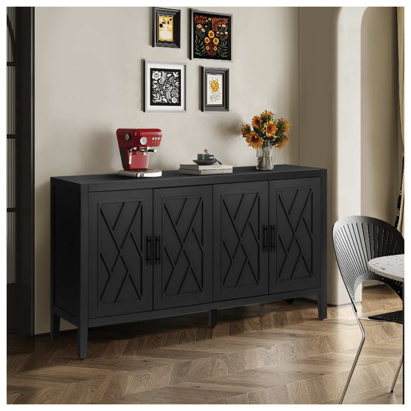 Buffet 60 po avec tablettes réglables 60 po
