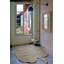 Cotton Area Rug in Gray/Tan
