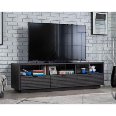Buffet/meuble télé de 180 cm avec tiroirs, fini chêne corbeau