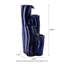 Fontaine d'extérieur 29,5 "à 4 niveaux de texture bleu cobalt ondulée avec pompe et lumière DEL (KD)-1337677773
