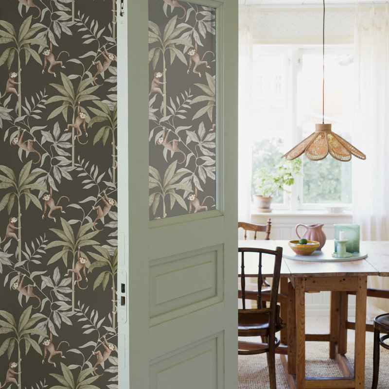 Boråstapeter Jungle Friends Wallpaper, Blue