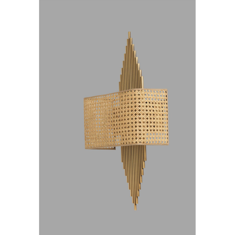Lampe murale Coralin, Brun