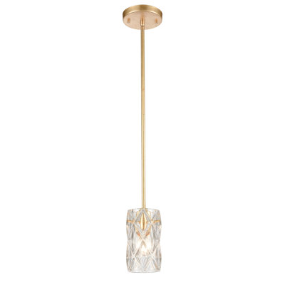 Jenning 4'' Wide 1-Light Mini Pendant - Parisian Gold Leaf