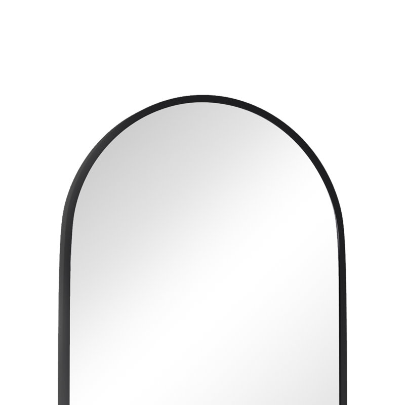 Miroir mural pour salle de bain Carmen, Noir