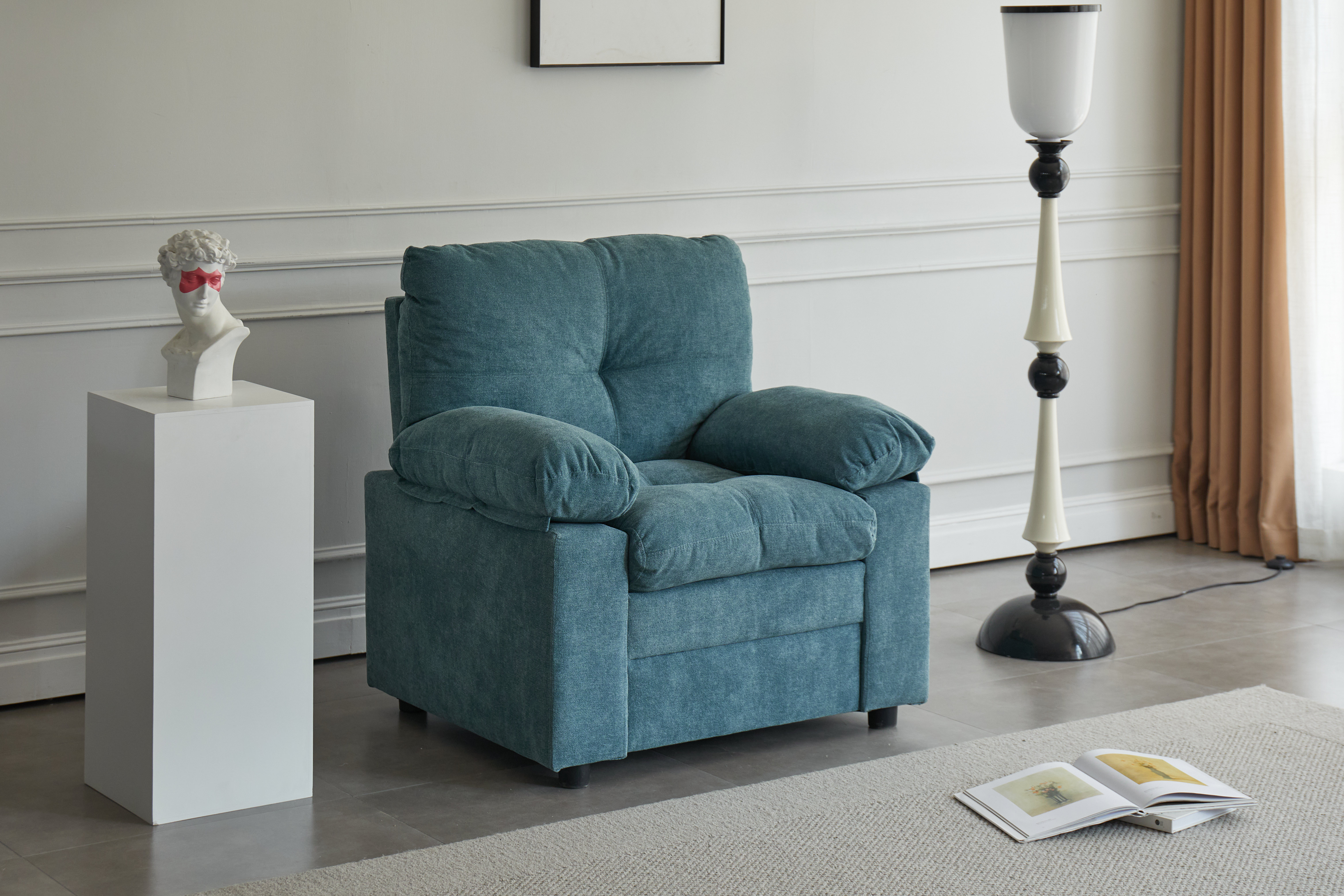 Ebern Designs Modern Chair With Backrest Thick Cushions - Wayfair Canada