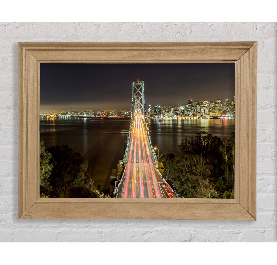 Golden Gate Bridge Speed Of Light - Einzelne Bilderrahmen Kunstdrucke