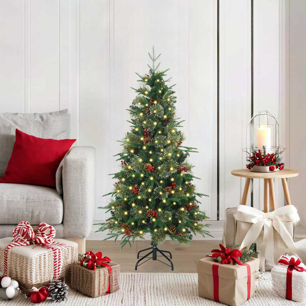 Artificial Hinged Christmas Tree PE and PVC