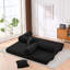 Canapé-lit pliant avec matelas à ressorts en mousse, conception convertible pour le salon, le bureau ou un appartement, peu encombrant et confortable-905007090