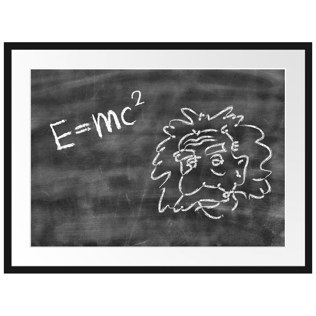 Gerahmtes Poster Albert Einstein