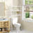 Expandable Over The Toilet Storage Rack, 3-Tier Metal Bathroom Organizer With Toilet Paper Holder And Hooks, Space-Saving Shelf For Bathroom Essentials