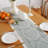 Polyester Farmhouse Table Runner With Tassels-974458407