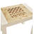 Shagreen Game Table, Cream