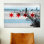 «Chicago City Flag (Downtown Skyline)» par iCanvas - Giclée sur toile tendue avec châssis