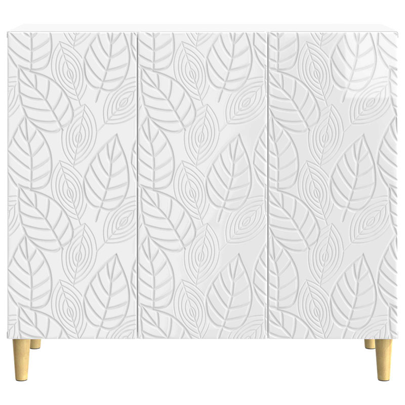 89cm Sideboard, High Gloss White