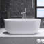 Baignoire de trempage autoportante en acrylique 59 po. X 28,3 po.