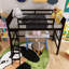 Lit mezzanine simple à cadre en bois avec échelle-152028774