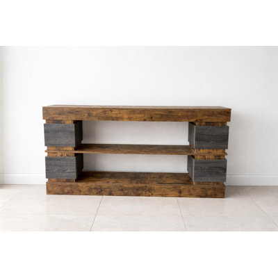Timberline Block Modern Console Table