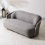 Causeuse contemporaine en aluminium enveloppé de corde avec coussins en oléfine