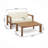 Genser Loveseat & Coffee Table