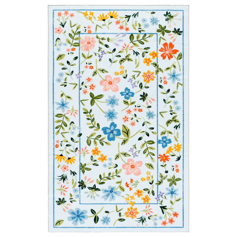 Tapis floral lavable à la machine MSRW 190 Performance, Rectangulaire 3 pi x 5 pi