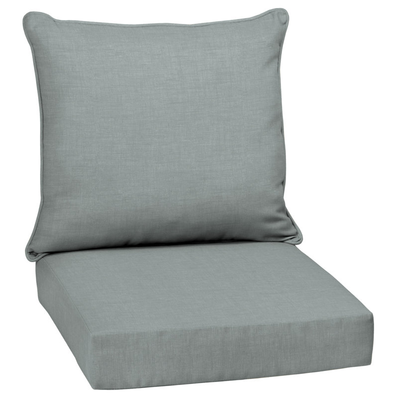 ARDEN Outdoor Lounge Chair Cushion, Stone, 24" W x 24" D