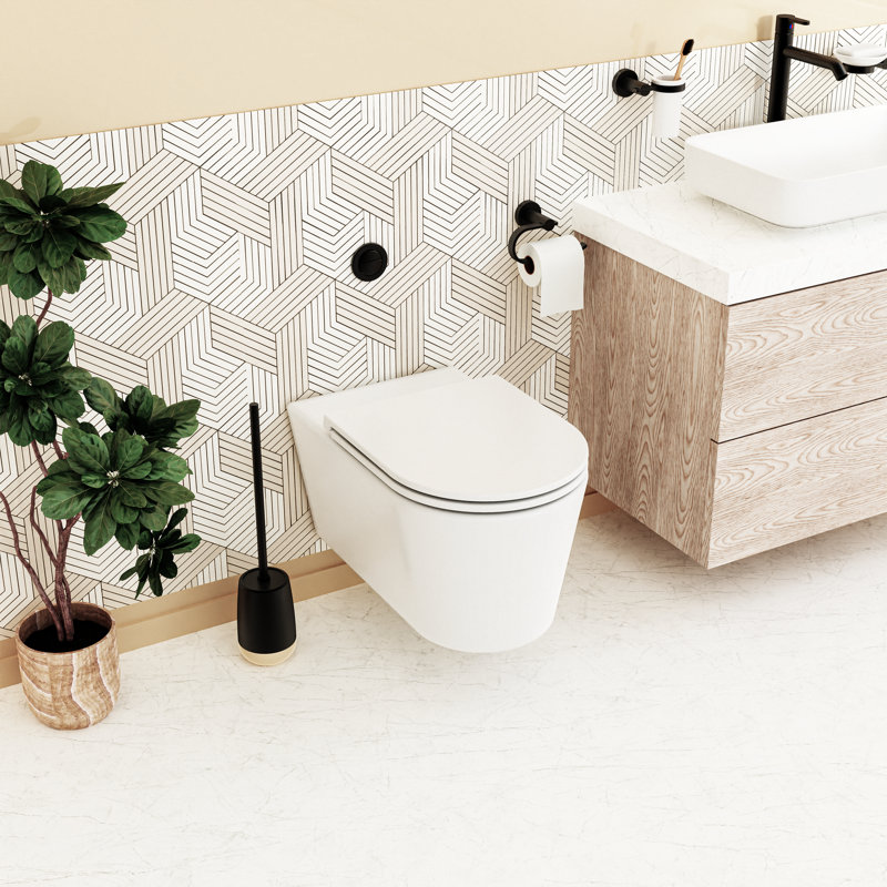 Kisdon Soft Close Round Hard Toilet Seat