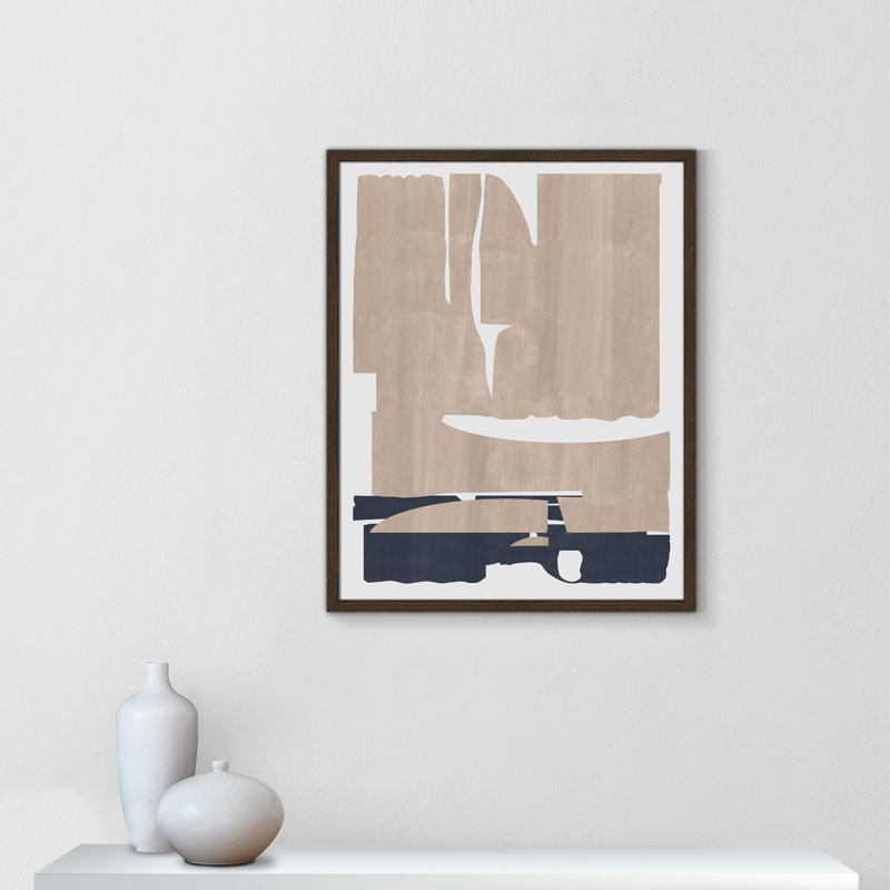 Impression «Deep Golden Brown I» par Cartissi, 23.5'' W x 29.5'' H, Framed Print, Walnut Woodgrain